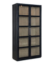 Linville Falls - Shou Sugi Ban Curio Cabinet - Black