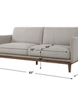 Freefall - Ceruse Sofa - Gray