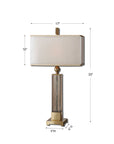 Caecilia - Glass Table Lamp - Amber