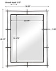 Ironworks - Industrial Mirror - Black