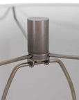 Khalio - Gun Metal Table Lamp - Dark Brown