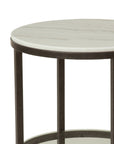 Whitman - Round End Table - White