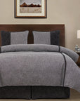 Hamilton - Twin Tweed Comforter Set Set of 3 - Gray