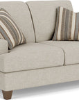 Moxy - Fabric Loveseat, T-Shaped Seat Cushion