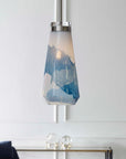 Windswept - 1 Light Mini Pendant - Blue & White