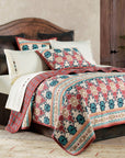 Phoenix - Twin Reversible Quilt Set Set of 2 - Red / Orange