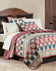 Phoenix - Twin Reversible Quilt Set (Set of 2) - Red / Orange