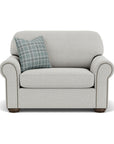 Preston - Fabric Chair And a Half With Nailhead Trim