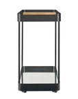 Vesper - Iron Bar Cart - Black / Brass