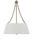 Andalucia - 4 Light Drum Pendant - Gold / White