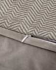 Fairfield - King Linen Coverlet Set (Set of 4) - Cream / Tan