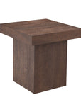 Padula - Large End Table - Brown Oak