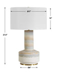 Armitage - Textured Table Lamp - Blue / Brown / Gray / White
