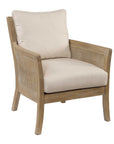 Encore - Natural Armchair - White