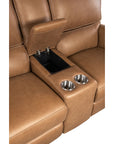 SS - Somers Power Console Loveseat With Power Headrest