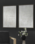 Social Theory - Framed Canvases (Set of 2) - White