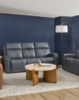 Warren - Power Reclining Loveseat With Console, Power Headrest & Lumbar