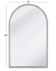 Malia - Floor Mirror - Pearl Silver
