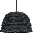 Persephone - Bead 1 Light Pendant - Black