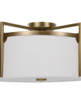 Colfax - 3 Light Semi Flush - Brass
