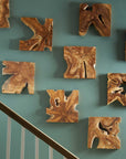 Talia - Wood Wall Decor (Set of 9) - Light Brown