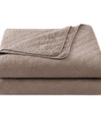 Cotton Comfort - Full/Queen Quilt Set Set of 3 - Mocha