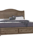 Cool Farmhouse - Sleigh Footboard Storage Bed