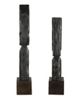 Cipher - Wood Totems (Set of 2) - Black