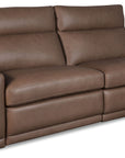 MS - Simone ZG 2 over 2 Power Sofa With Power Headrest and BT speaker - Brown