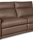 MS - Simone ZG 2 over 2 Power Sofa With Power Headrest and BT speaker - Brown