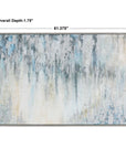 Overcast - Abstract Art - Blue