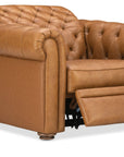 MS - Glover Power Recliner With Power Headrest - Brown