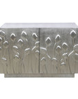 Petal - Bar Cabinet - German Silver