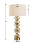 Assemble - Half-Sphere Table Lamp - Brass / Brown / Gold