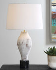 Magdaline - Rustic Table Lamp - White