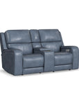 Oasis - Power Reclining Loveseat With Console, Power Headrests, Lumbar, Heat & Massage