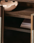 Commerce And Market - Roll With It Four-Door Credenza - Dark Brown / Gray