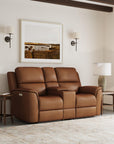 Henry - Power Reclining Loveseat With Console & Power Headrests & Lumbar