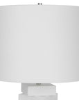 Ascent - White Geometric Table Lamp