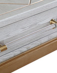 Perrine - Console Table - Silver / Gold