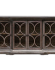 Belino - Wooden 4 Door Chest - Dark Brown