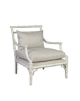 Durango - Arm Chair Set of 2 - White / Pearl Silver