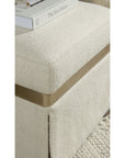 Melange - Dream Weaver Pouf - White