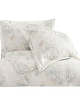 Rosaline - King Washed Linen Comforter Set Set of 3 - White