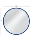Lyra - Wall Mirror - Navy Blue