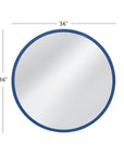 Lyra - Wall Mirror - Navy Blue
