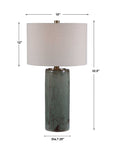 Callais - Crackled Table Lamp - Aqua