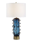 Aura - Table Lamp - Blue / Brass