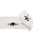 Aztec Bear - Towel Set Set of 3 , 2 Per Carton - Cream