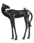 Hello Friend - Horse Sculpture - Black